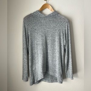 Heather Gray Soft Hooded Pullover size XL